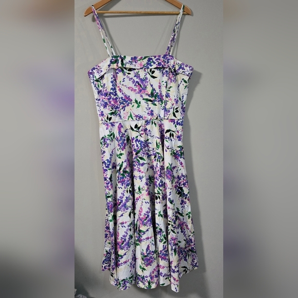 Maggy London Julia Berolzheimer Floral Print Women's Dress With Pockets No Tag - Picture 3 of 13